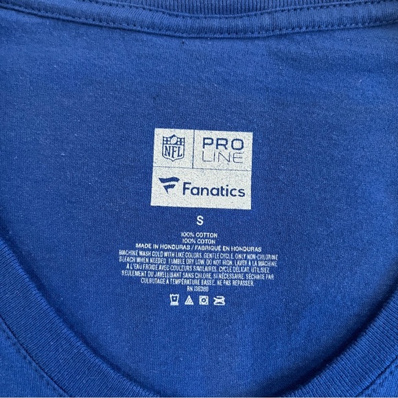 Josh Allen Fanatics Womens Size Small Long Sleeve Jersey T-Shirt Buffalo Bills - Picture 7 of 11